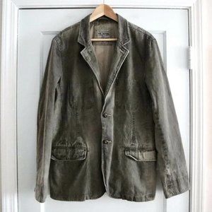 Mens All Saints Washed Faded Evoke Blazer Jacket Size M
